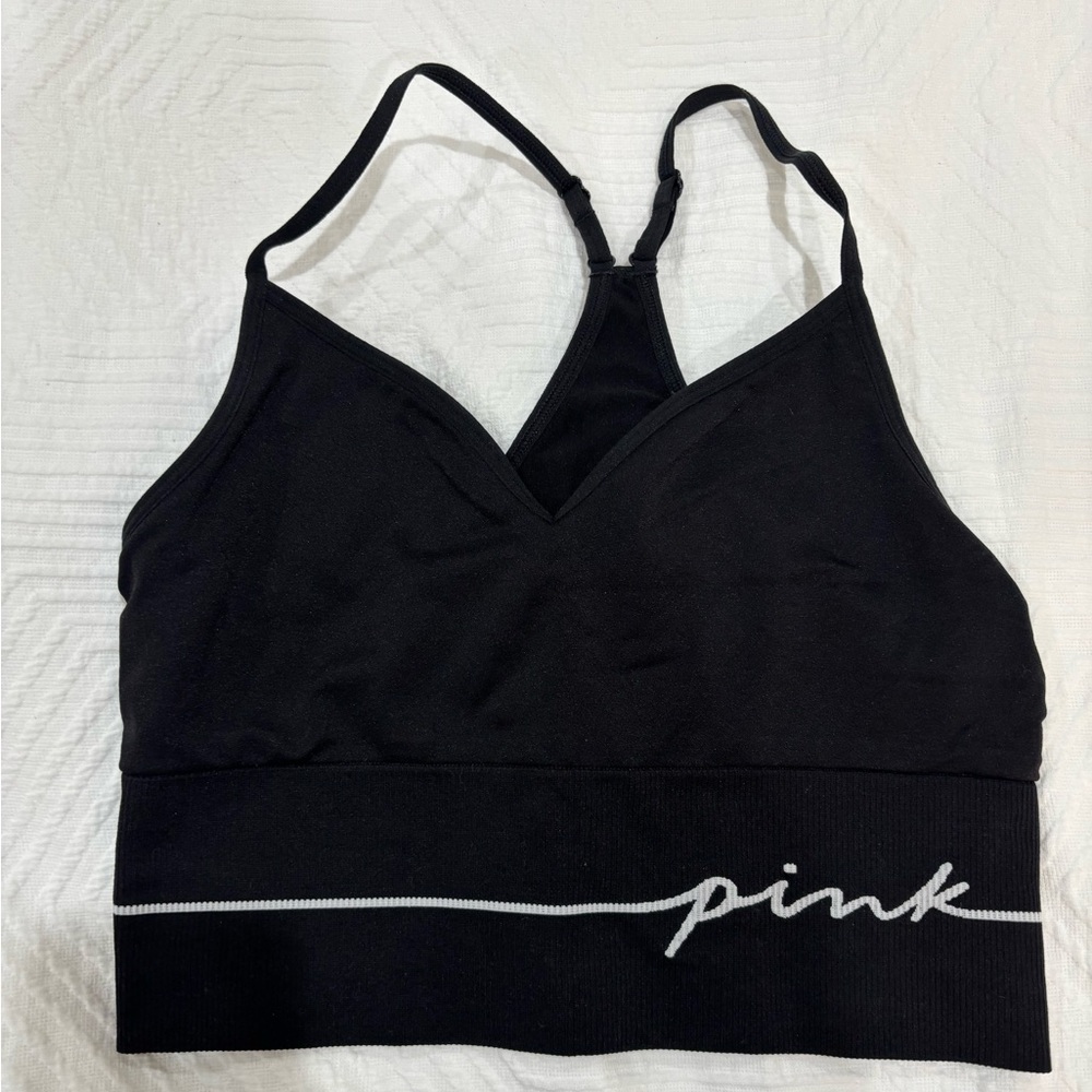 PINK Victoria's Secret Black Sports Bra
